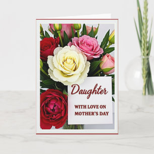 Luxe Bloemen Moederdag Kaart