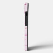 Luxe Bloemen Roze Vlinder iPhone 13 Hoesje (Achterkant / Links)