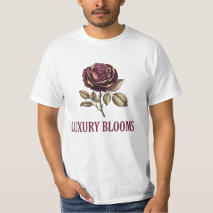 Luxe bloemen t-shirt
