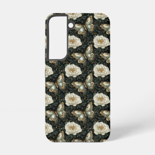 Luxe Bloemen & Vlinder Naadloos Patroon Samsung Galaxy Hoesje