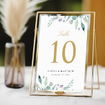 Luxe Bloemenbruiloft Tafelnummers<br><div class="desc">Aangepaste gedrukte trouwtafel nummerkaarten met een rand van waterverf sappig groen om te passen aan ons Luxe Floral collectie. Personaliseer elk nummer dat u nodig hebt en voeg elk nummer afzonderlijk toe aan uw winkelwagentje voor nauwkeurig afdrukken. Gebruik de ontwerpgereedschappen om de tekstlettertypen en -kleuren te bewerken of uw eigen...</div>