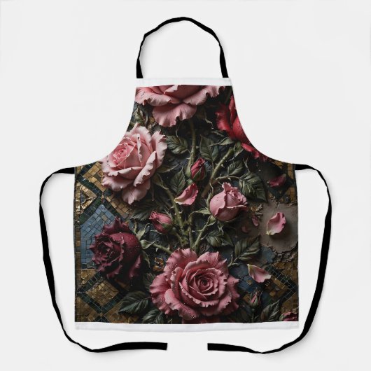 Luxe Bloemendecoratie Schort (Voorkant)
