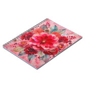 Luxe Bloemendroom met pastelbloemen & Abstract Notitieboek (Linkerzijde)