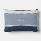 Luxe Bloemenmeisje | Leigrijs Coquette Etui (Voorkant)