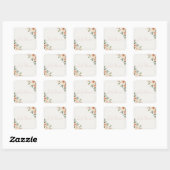 Luxe bloemige bruiloftsshower enveloppe zegel | Bl (Vel)