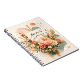 Luxe Bloemige “Notes & Dreams” Dagboek Notitieboek (Rechterzijde)