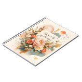 Luxe Bloemige “Notes & Dreams” Dagboek Notitieboek (Linkerzijde)