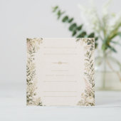 Luxe Bloemige Trouwuitnodiging Save The Date (Staand voorkant)