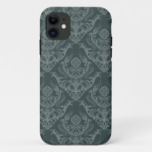 Luxe bloemkolenbehangselpapier iPhone 11 hoesje