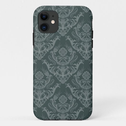 Luxe bloemkolenbehangselpapier Case-Mate iPhone case (Achterkant)