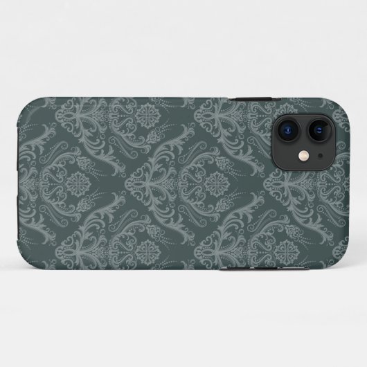 Luxe bloemkolenbehangselpapier Case-Mate iPhone case (Achterkant (horizontaal))