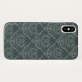 Luxe bloemkolenbehangselpapier Case-Mate iPhone case (Achterkant (horizontaal))