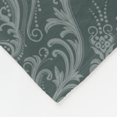 Luxe bloemkolenbehangselpapier fleece deken (Hoek)