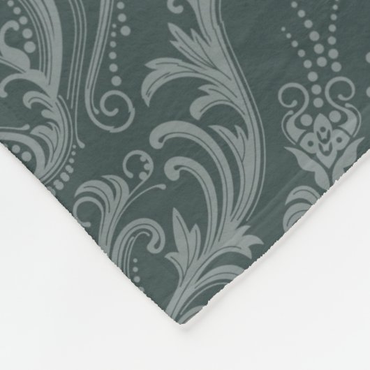 Luxe bloemkolenbehangselpapier fleece deken (Hoek)