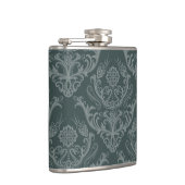 Luxe bloemkolenbehangselpapier heupfles (Rechts)