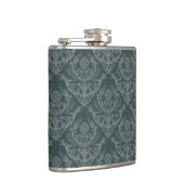 Luxe bloemkolenbehangselpapier heupfles (Rechts)