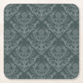 Luxe bloemkolenbehangselpapier kartonnen onderzetters (Voorkant)