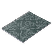 Luxe bloemkolenbehangselpapier notitieboek (Linkerzijde)
