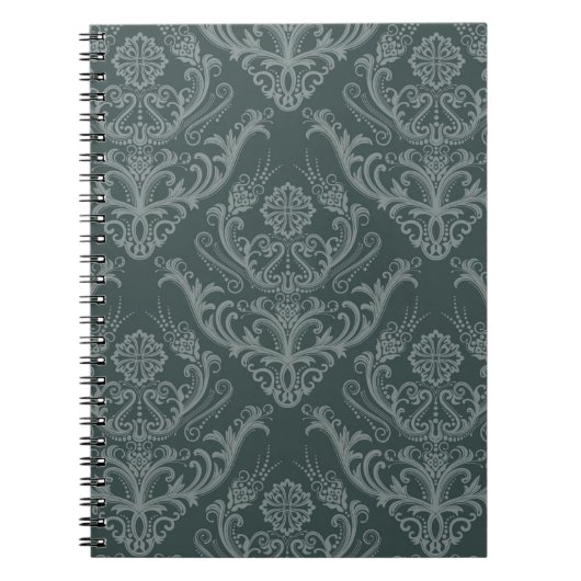 Luxe bloemkolenbehangselpapier notitieboek (Voorkant)