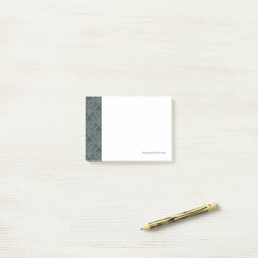Luxe bloemkolenbehangselpapier post-it® notes (Op bureau)