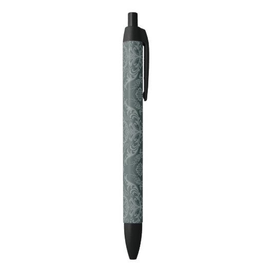 Luxe bloemkolenbehangselpapier zwarte inkt pen (Achterkant (Verticaal))