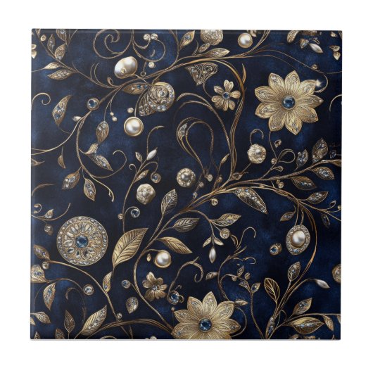 Luxe Bloemstuk Tegeltje (Voorkant)