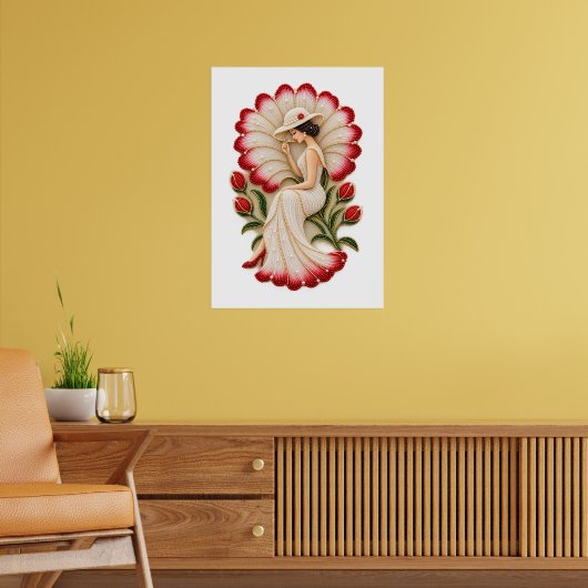 Luxe Bloemstuk Wandkunst Poster (Woonkamer 2)