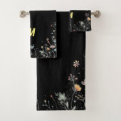 Luxe Blooms: Monogram-able Bad Handdoek (Insitu)