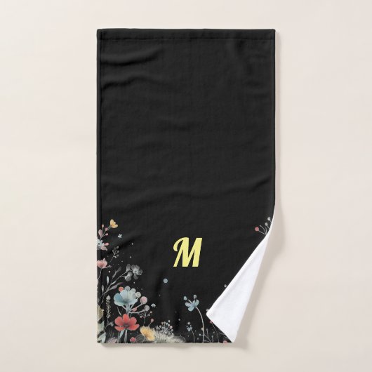 Luxe Blooms: Monogram-able Bad Handdoek (Handdoek)
