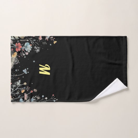 Luxe Blooms: Monogram-able Bad Handdoek (Handdoek)