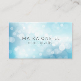 Luxe Blue Glitter Bokeh professional Visitekaartje