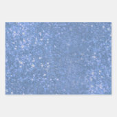 Luxe Blue Glitter Sparkle Inpakpapier Vel (Voorkant 3)