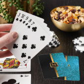 Luxe Blue Glitter-speelkaarten Pokerkaarten (Insitu)