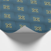 Luxe Blue/Gold Cadeaupapier (Hoek)