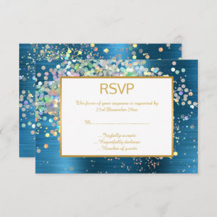 LUXE BLUE RAINBOW HOLOGRAFISCHE SPOT RSVP