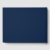 Luxe Blue Wedding Guestbook Gastenboek (Achterkant)