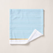 LUXE BLUE WHITE STRIPE GOLD BATHROOM TOWEL SET BAD HANDDOEK (Wasdoekje)