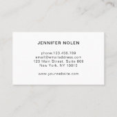 Luxe, Blush-beige, Bloem, Salon Visitekaartje (Achterkant)