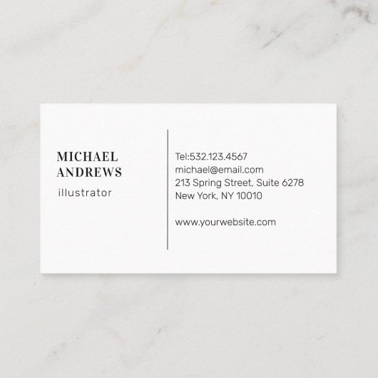 Luxe, Blush-Beige, Bloem, Salon, Visitekaartje (Achterkant)