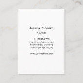 Luxe, Blush-Beige, Cirkel, Bloem, Salon Visitekaartje (Achterkant)