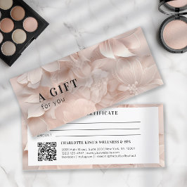 Luxe, Blush-Beige, Flower QR-code