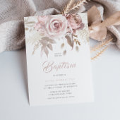 Luxe Blush Bloemen Elegant Dop Kaart