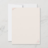 Luxe Blush Bloemendesign RSVP Kaartje (Achterkant)