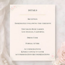 Luxe Blush Bloemendetails Kaart