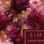 Luxe Blush Bourgogne Goud Gepersonaliseerde Boho B Fleece Deken