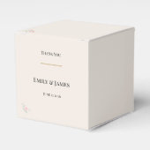 Luxe Blush Bruiloft Bedankdoosjes (Voorkant Zijde)