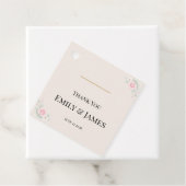 Luxe Blush Bruiloft Bedankjes Labels (In situ)