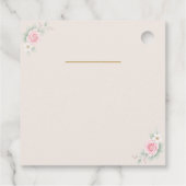 Luxe Blush Bruiloft Bedankjes Labels (Achterkant)