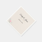 Luxe Blush Bruiloft Servet (Hoek)