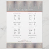 Luxe Blush Confetti Rain Pattern Grey Flyer (Voorkant)